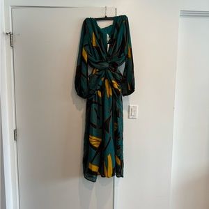 Anthropologie Ranna Gill long sleeve cutout boho maxi dress